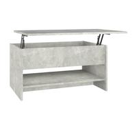 vidaXL Mesa de Centro Mesita Auxiliar Consola Lateral Salón Sofá Sala de Estar Café Muebles Mobiliario Madera Contrachapada Gris Hormigón 80x50x40 cm