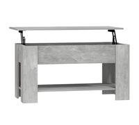 vidaXL Mesa de Centro Mesita Auxiliar Consola Lateral Salón Sofá Sala de Estar Café Muebles Mobiliario Madera Contrachapada Gris Hormigón 101x49x52 cm