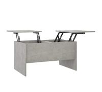 vidaXL Mesa de Centro Mesita Auxiliar Consola Lateral Salón Sofá Sala de Estar Café Muebles Mobiliario Madera Contrachapada Gris Hormigón 80x50x42,5cm