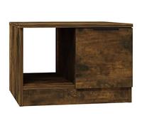 vidaXL Mesa de Centro Mesita Auxiliar Consola Lateral Salón Sofá Sala de Estar Café Muebles Mobiliario Madera Contrachapada Roble Ahumado 50x50x36 cm