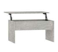 vidaXL Mesa de Centro Mesita Auxiliar Consola Lateral Salón Sofá Sala de Estar Café Muebles Mobiliario Contrachapada Gris Hormigón 80x50,5x41,5 cm
