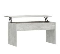 vidaXL Mesa de Centro Mesita Auxiliar Consola Lateral Salón Sofá Sala de Estar Café Muebles Mobiliario Contrachapada Gris Hormigón 102x50,5x52,5 cm
