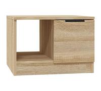 vidaXL Mesa de Centro Mesita Auxiliar Consola Lateral Salón Sofá Sala de Estar Café Muebles Mobiliario Madera Contrachapada Roble Sonoma 50x50x36 cm