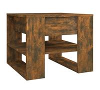 vidaXL Mesa de Centro Mesita Auxiliar Consola Lateral Salón Sofá Sala de Estar Café Muebles Mobiliario Madera Contrachapada Roble Ahumado 55,5x55x45cm