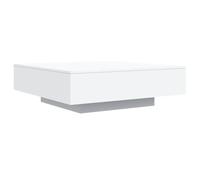 vidaXL Mesa de Centro, Mesita Auxiliar Rectangular, Mesa Baja de Sofá Teléfono, Mesita Decorativa para Salón, Madera de Ingeniería Blanco