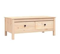 vidaXL Mesa de Centro Mesita Teléfono Salón Sala Auxiliar Decoración Mueble Habitación Café Almacenamiento Madera Maciza de Pino Gris