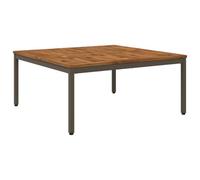vidaXL Mesa de Centro Natural y Café 100 x 100,5 x 45 cm