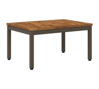 vidaXL Mesa de Centro Natural y Café 49 x 68,5 x 36 cm