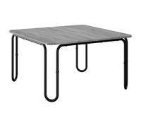 vidaXL Mesa de Centro Sonoma Gris 59 x 59 x 45 cm Madera de ingeniería