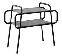 vidaXL Mesa de Centro Sonoma Gris 60 x 30 x 51 cm Madera de ingeniería, Mesa de Café Estilosa, Rectangular, Diseño Moderno, Fácil de Limpiar, 2 Niveles, Madera, Mueble Práctico
