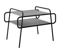 vidaXL Mesa de Centro Sonoma Gris 70 x 50 x 51 cm Madera de ingeniería, Mesa de Café Estilosa, Rectangular, Diseño Moderno, Fácil de Limpiar, 2 Niveles, Madera, Mueble Práctico