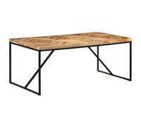 vidaXL Mesa de Comedor Cocina Auxiliar Consola Mesita Salón Lateral Café Té Sofá Hogar Sala de Estar 180x90x76 cm Madera Maciza de Acacia y Mango