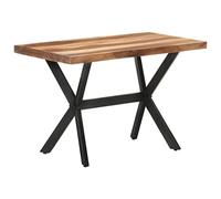 vidaXL Mesa de Comedor Cocina Cena Centro Auxiliar Consola Mesita Salón Lateral Hogar Sala de Estar 120x60x75 cm Madera Maciza Acabado de Miel