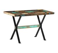 vidaXL Mesa de Comedor Cocina Centro Auxiliar Consola Mesita de Salón Lateral Café Té de Sofá Hogar Sala de Estar Madera Maciza Reciclada 120x60x76 cm