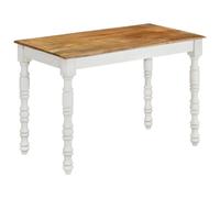 vidaXL Mesa de Comedor Cocina Mostrador Mueble Almacenaje Habitación Restaurante Bistró Patio Hogar Cafetería Terraza Madera Maciza de Mango