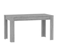 vidaXL Mesa de Comedor Cocina Mostrador Restaurante Cafetería Bistró Salón Sala de Estar Muebles Madera Contrachapada Gris Sonoma 140x74,5x76 cm