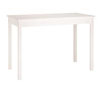 Mesa De Comedor Madera Maciza De Pino Blanca 110x55x75 Cm Vidaxl