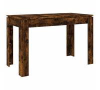 vidaXL Mesa de Comedor Cocina Mostrador Restaurante Terraza Bistró Cafetería Rectangular Resistencia a Humedad Madera Contrachapada Roble Ahumado