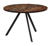 vidaXL Mesa de Comedor Cocina Redonda Restaurante para Colgar Bebidas Jarrones Artículos Decorativos en Familia Madera Maciza Reciclada