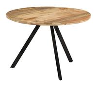 vidaXL Mesa de Comedor Cocina Redonda Restaurante para Colgar Bebidas Jarrones Artículos Decorativos en Familia Madera Maciza de Mango