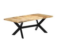 vidaXL Mesa de Comedor Cocina Salón Hogar Casa Bricolaje Decoración Oficina Despacho Jardín Mueble Mobiliario 200x100x75 cm Madera Mango Maciza
