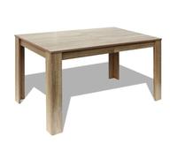 Vidaxl mesa de comedor color roble 140x80x75 cm