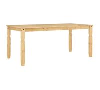 vidaXL Mesa de Comedor Corona Madera Maciza de Pino 180x90x75 cm, Mesa de Cocina, Muebles de Comedor, Mesa de Comedor de Granja, Mesa de Restaurante