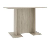 vidaXL Mesa de Comedor de Contrachapada Casa Hogar Decoración Diseño Estilo Bricolaje Mobiliario Muebles Salón Sala 110x60x75 cm Color Roble Sonoma