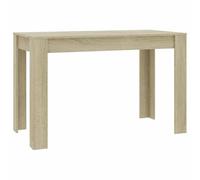 vidaXL Mesa de Comedor de Contrachapada Casa Hogar Estilo Diseño Decoración Muebles Mobiliario Salón Bricolaje Terraza 120x60x76 cm Color Roble Sonoma