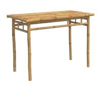 Mesa De Comedor De Jardín Bambú 110x55x75 Cm Vidaxl