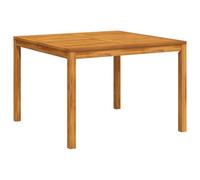 vidaXL Mesa de Comedor de jardín Madera Maciza de Acacia 110x110x75 cm, Mesa de Comedor de Madera, Mesa de Comedor al Aire Libre, Muebles de jardín