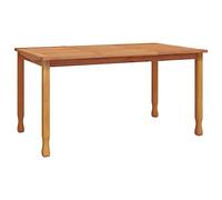 vidaXL Mesa de Comedor de jardín Madera Maciza de Teca 150x90x75 cm