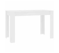 Vidaxl mesa de comedor de madera de ingeniería blanco 120x60x76 cm