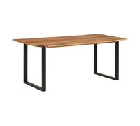 Vidaxl mesa de comedor de madera maciza de acacia 180x90x76 cm
