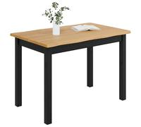vidaXL Mesa de Comedor EKAI Negro 112 x 70 x 76,5 cm