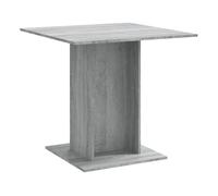 Vidaxl mesa de comedor madera contrachapada gris sonoma 80x80x75 cm