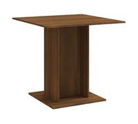 Vidaxl mesa de comedor madera contrachapada roble marrón 80x80x75 cm
