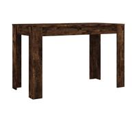 Vidaxl mesa de comedor madera de ingeniería roble ahumado 120x60x76 cm