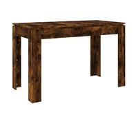 Vidaxl mesa de comedor madera de ingeniería roble ahumado 120x60x76 cm