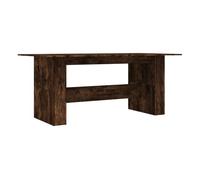 Vidaxl mesa de comedor madera de ingeniería roble ahumado 180x90x76 cm