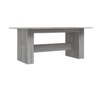 Vidaxl mesa de comedor madera de ingeniería sonoma gris 180x90x76 cm