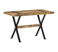 vidaXL Mesa de Comedor Madera de Mango Rugosa 120x60x76 cm