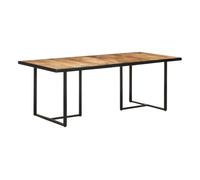 Vidaxl mesa de comedor madera de mango rugosa 200 cm