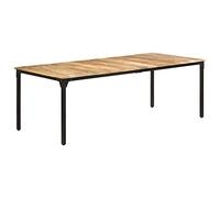 vidaXL Mesa de comedor madera de mango rugosa 220x100x76 cm