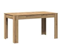vidaXL Mesa de Comedor Madera ingeniería Roble Artisan 140x74,5x76 cm