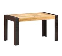 vidaXL Mesa de Comedor Centro Auxiliar Consola Mesita de Salón Lateral Té Café de Sofá Hogar Sala de Estar Madera Maciza de Mango en Bruto