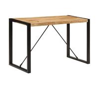 vidaXL Mesa de Comedor Madera Maciza de Mango Rugoso 120x55x76 cm, Mesa de Cocina, Mesa de Restaurante, Mesa de Comedor Rectangular, Mesa