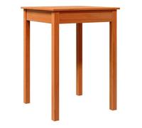 Vidaxl mesa de comedor madera maciza de pino marrón cera 55x55x75 cm
