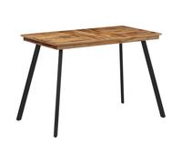 Vidaxl mesa de comedor madera maciza de teca 120x62x76 cm