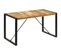 vidaXL Mesa de Comedor Mobiliario Muebles Casa Hogar Cocina Almuerzo Cena Salón Sala de Estar Bricolaje Decoración 140x70x75 cm Madera Mango Maciza